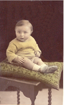 Cousin Tony Ansett, a few months old