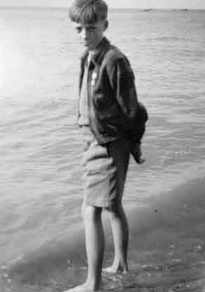 Me paddling at Herne Bay in 1953