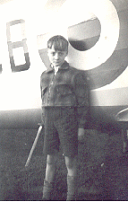 me aged 9 with Avro Anson