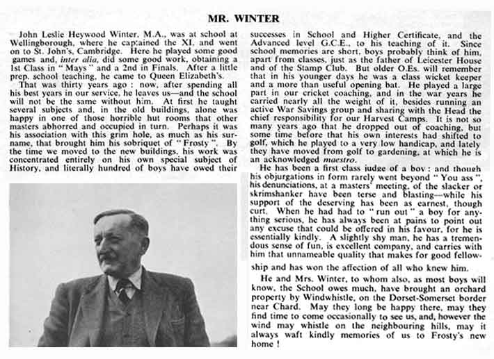 Mr Winter retires