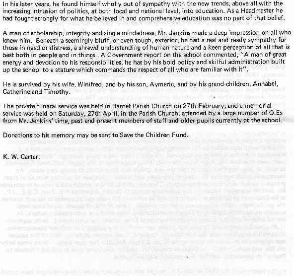 Obituary of EHJ by KW Carter, page 2